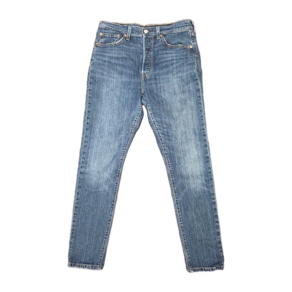 Levis 501 Premium Jeans Button Fly Taper womens/youth Big E Mid-rise 29×30